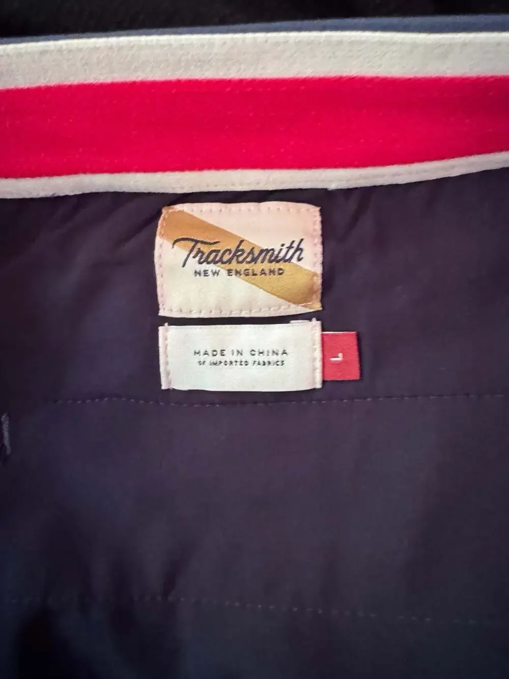 Tracksmith Men's Navy Blue Drawstring Performance Trousers Size Large